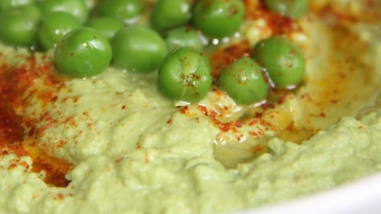 Houmous de petits pois au cumin