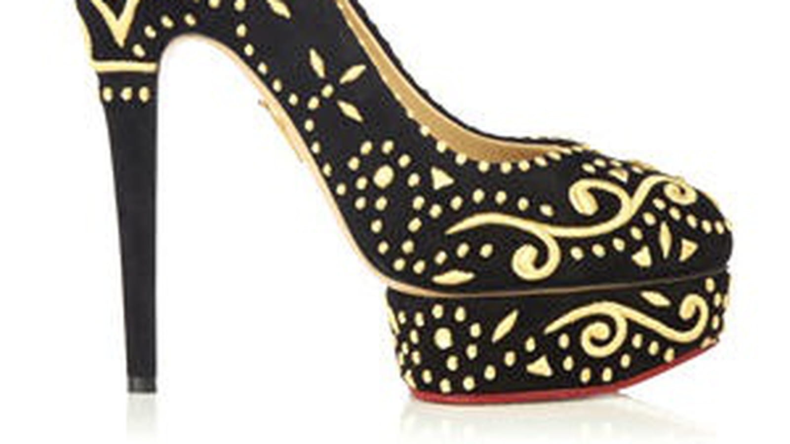 Escarpins brodés de Charlotte Olympia pour le Bon Marché Rive Gauche