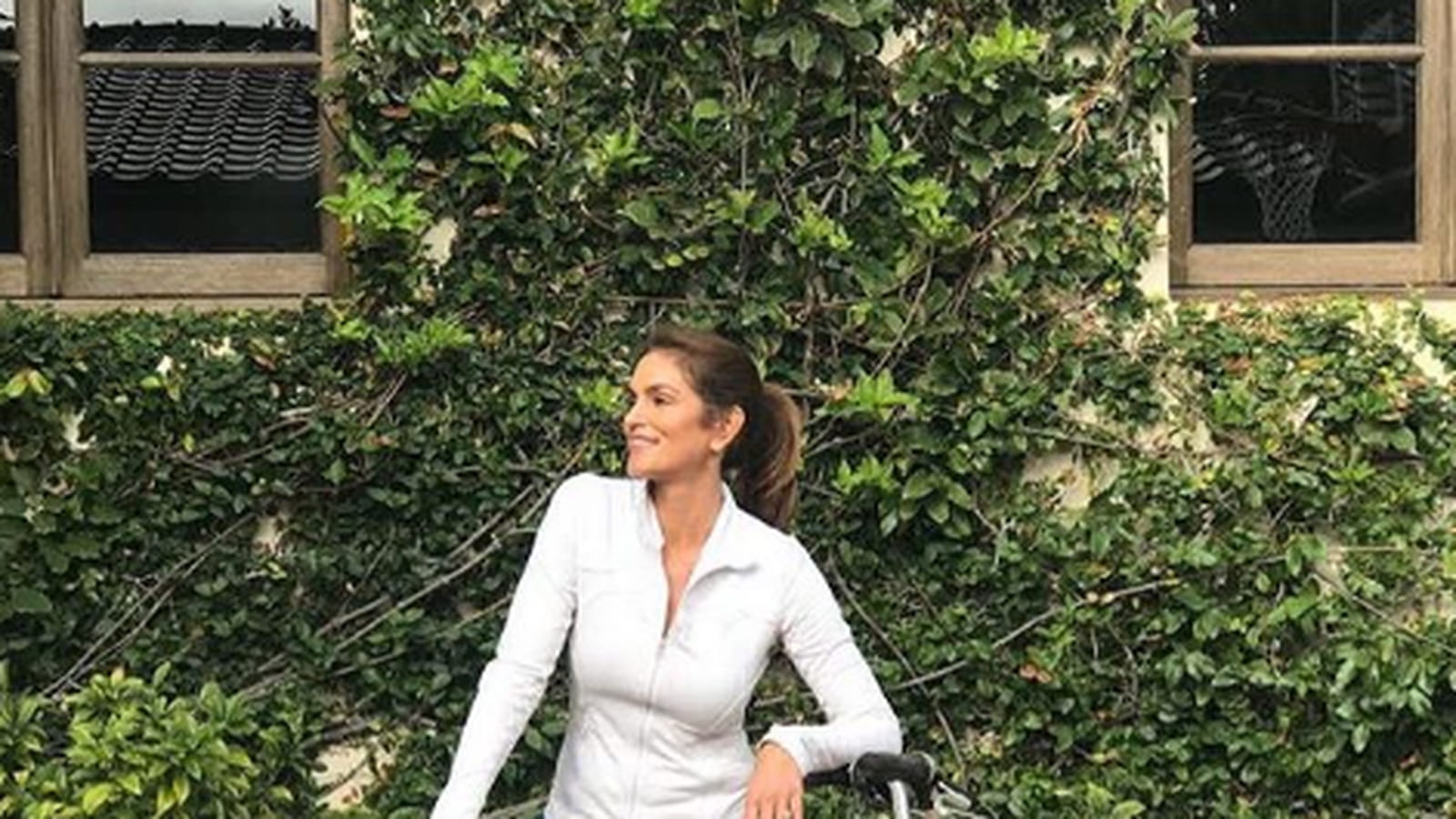 Cindy Crawford et le vélo