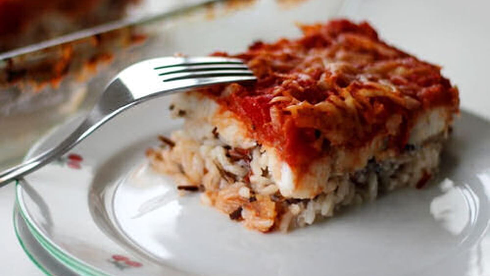 Gratin de julienne, riz et fenouil