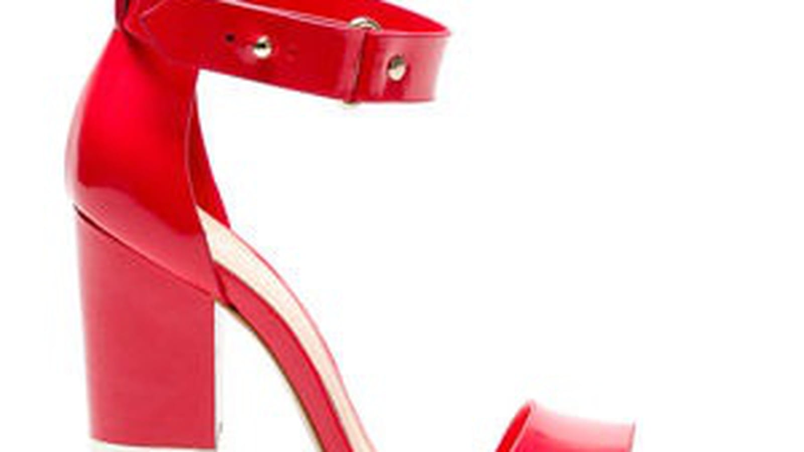 Sandales à talons rouges de Stradivarius