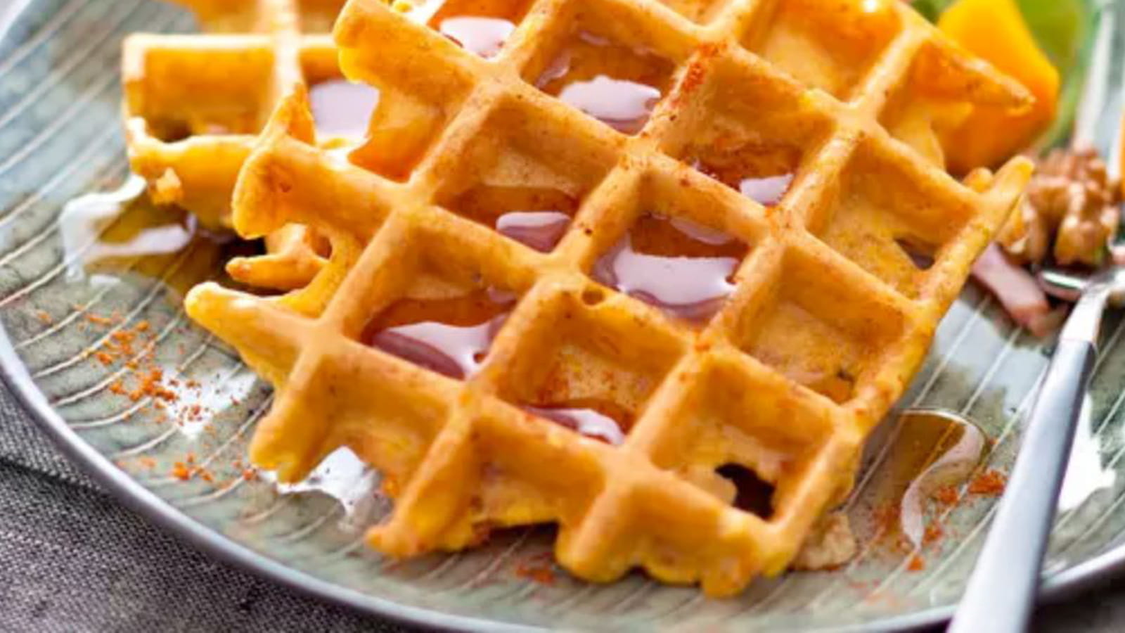 Gaufre à la courge butternut