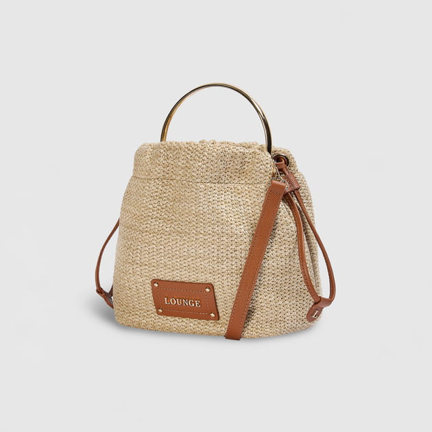 Raffia Blythe Bucket Bag