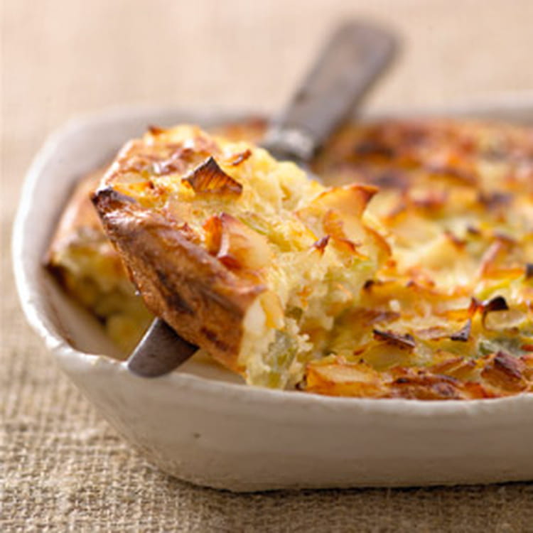 Recette de Clafoutis de haddock aux poireaux