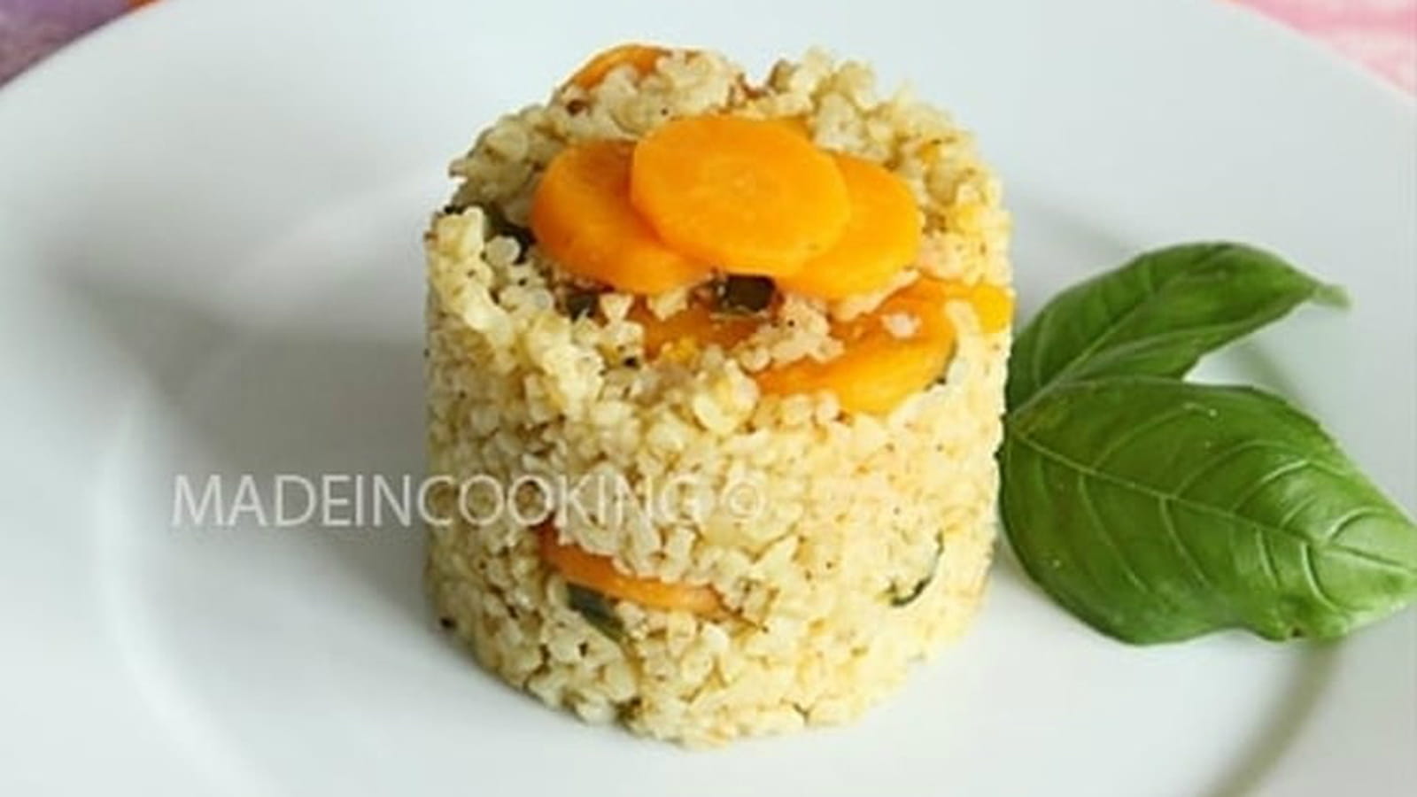 Boulgour aux carottes et au basilic