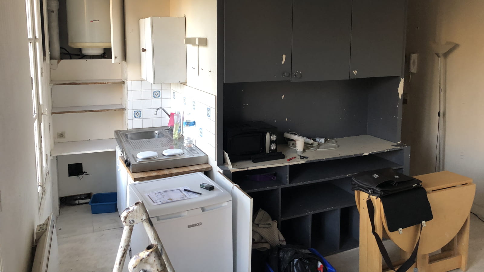 Kitchenette peu pratique 