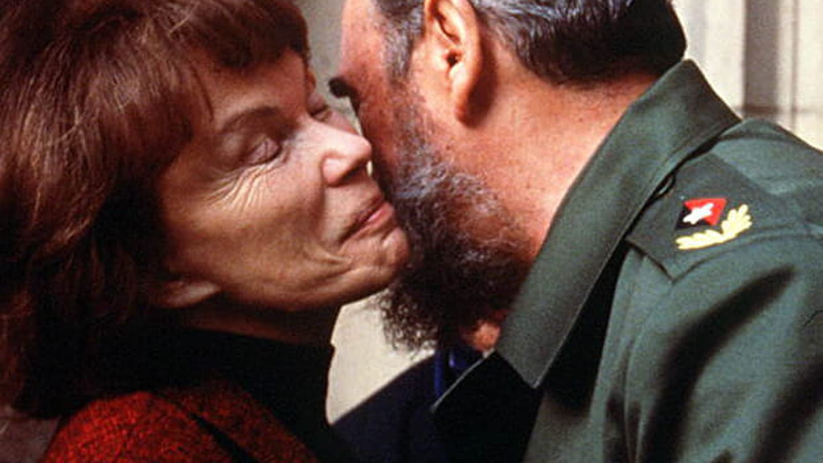 Danielle Mitterrand et Fidel Castro
