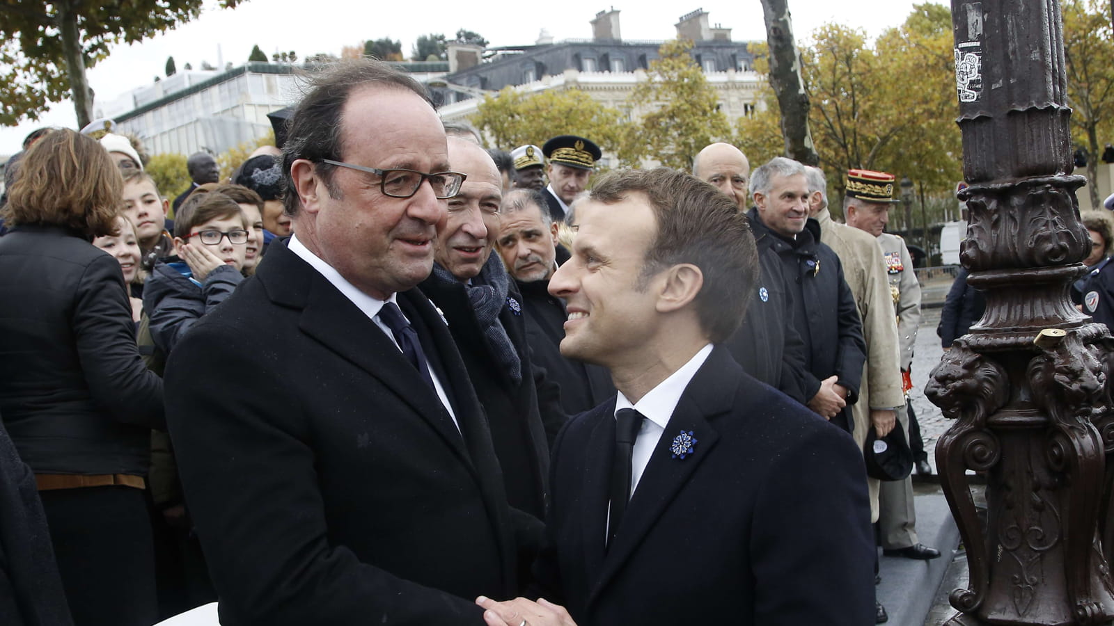 Emmanuel Macron et François Hollande