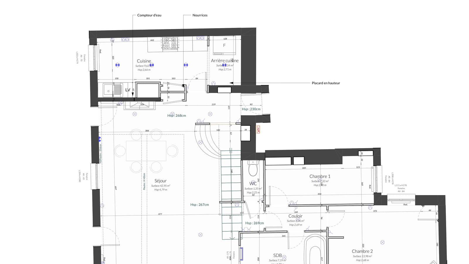 Plan rez-de-chaussée existant 