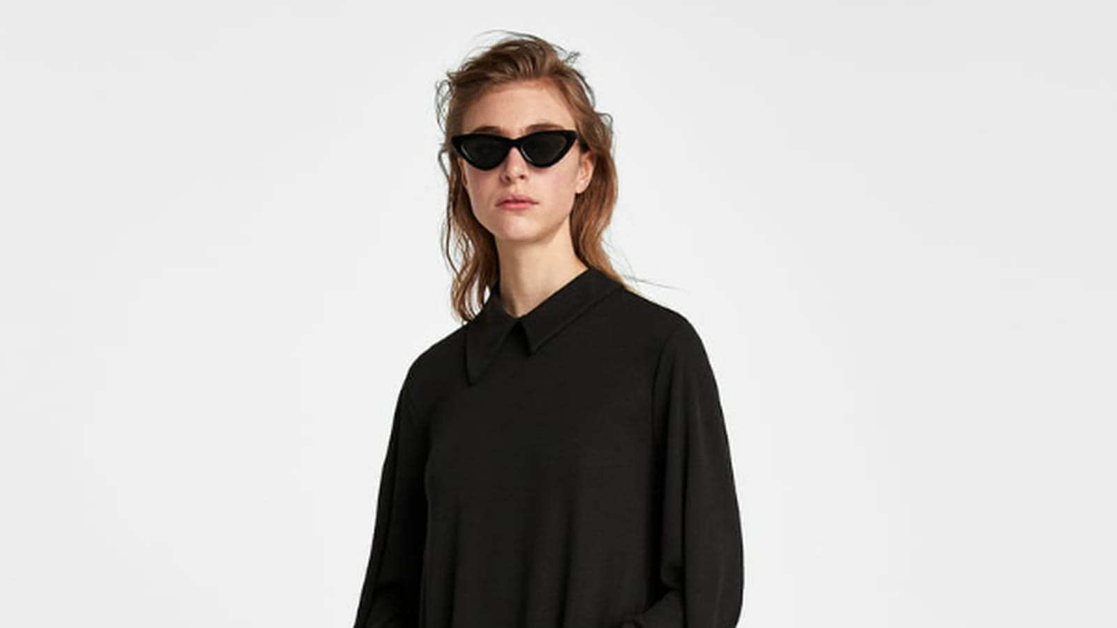 Robe col asymétrique