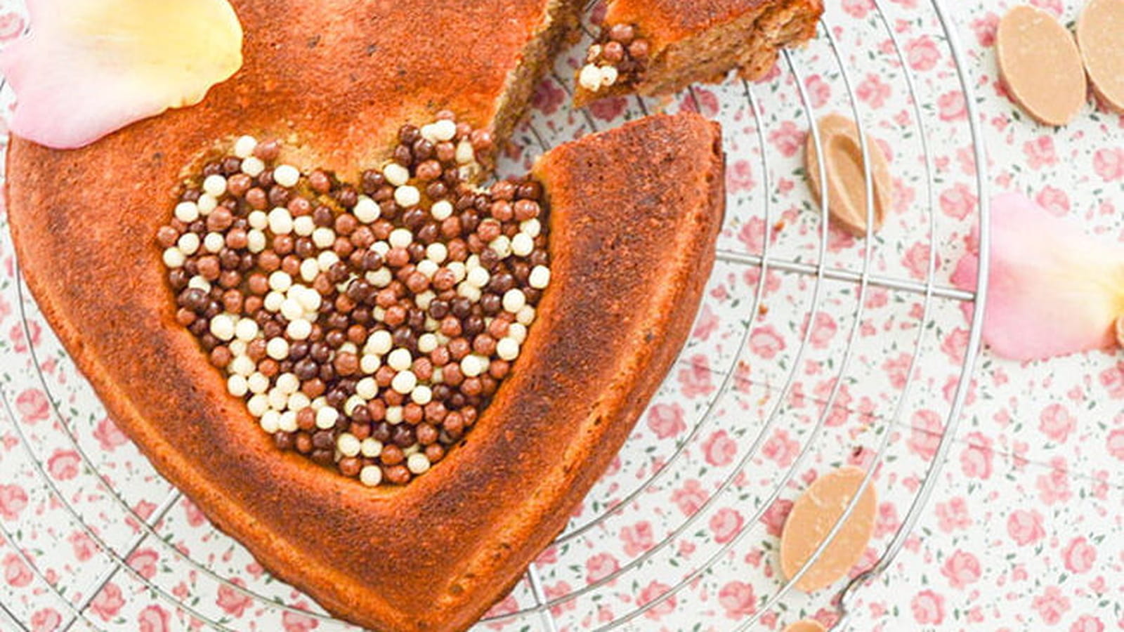 Cœur de financier chocolat Dulcey & Noisettes