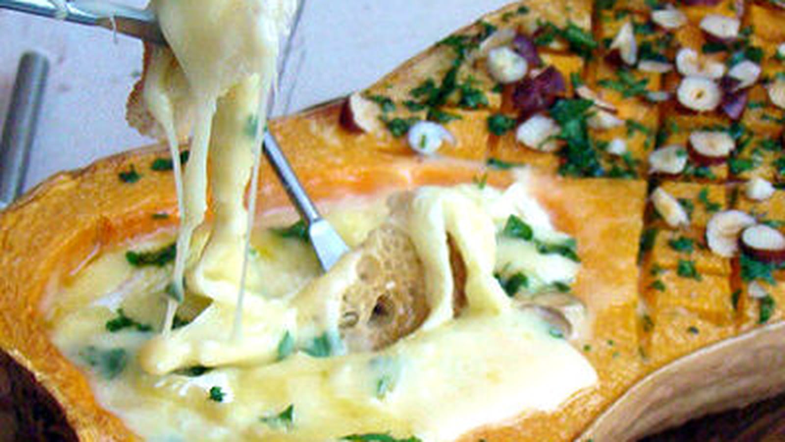 Fondue à la courge butternut