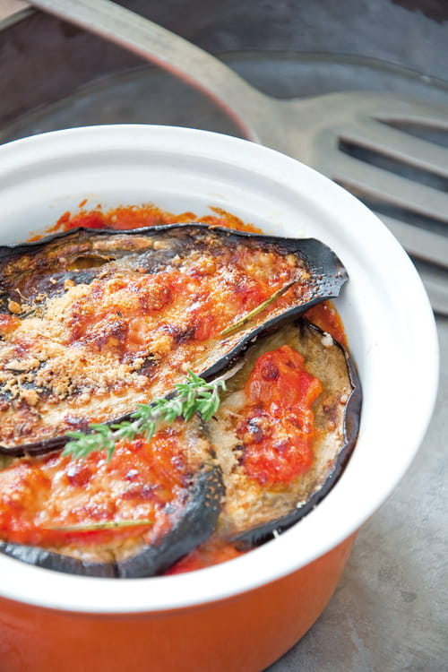 Aubergines parmiggiana (version légère)