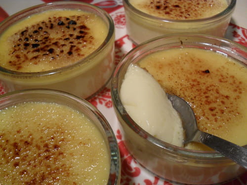 Crèmes brûlées au chocolat blanc