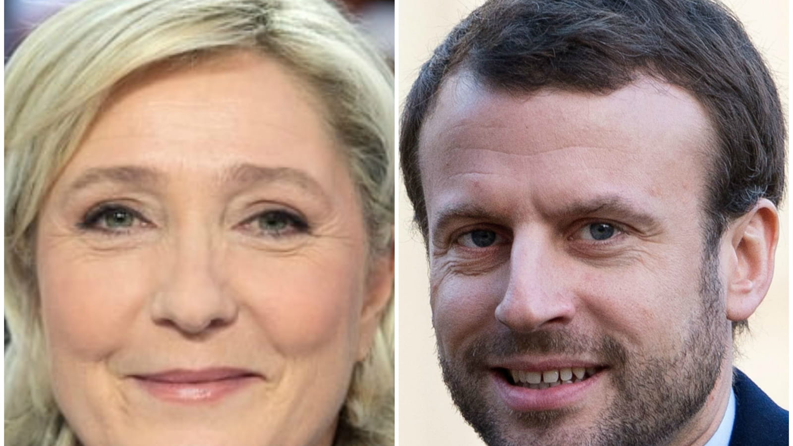 Marine Le Pen et Emmanuel Macron 