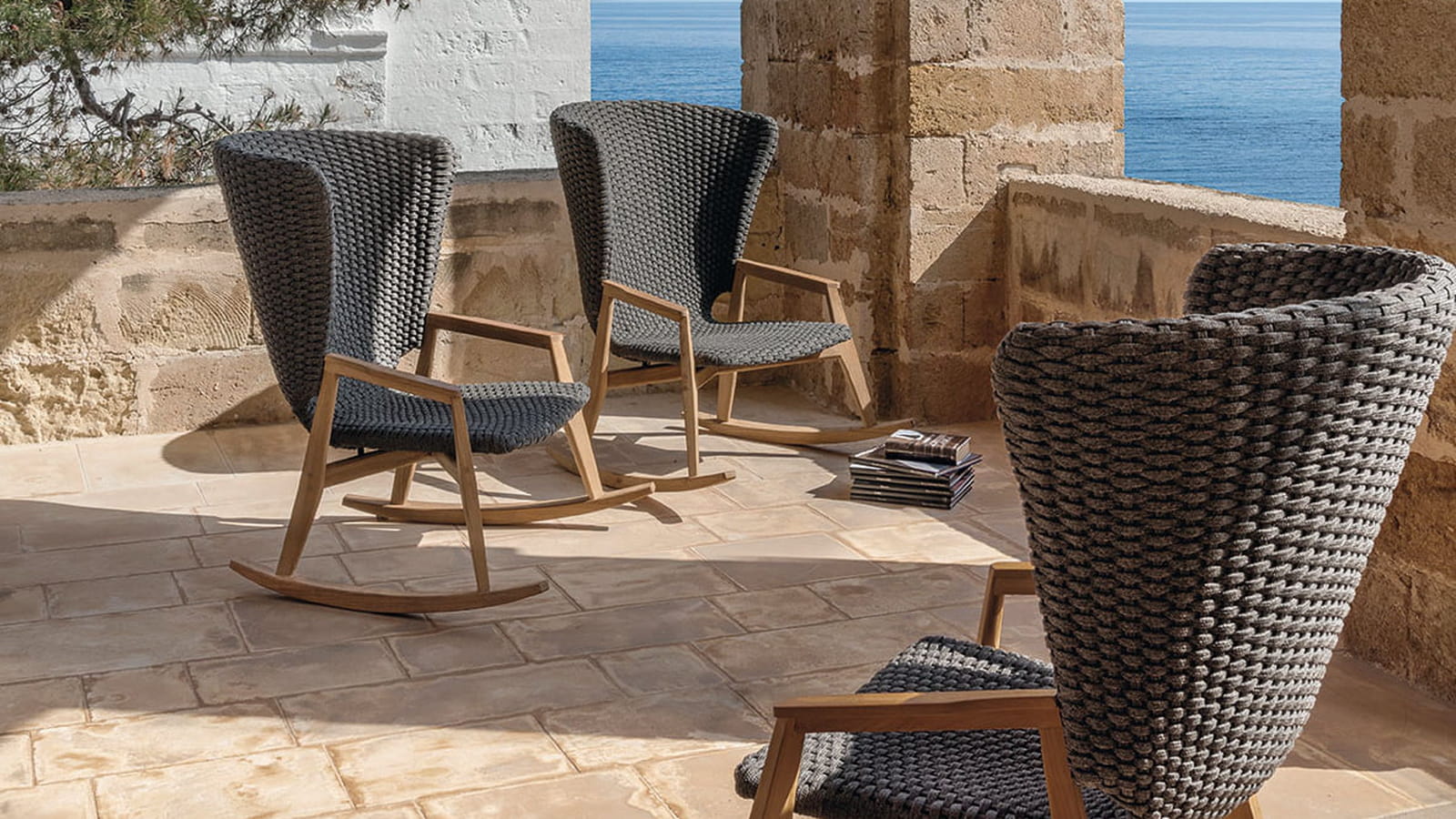 Fauteuil tressé outdoor Ethimo