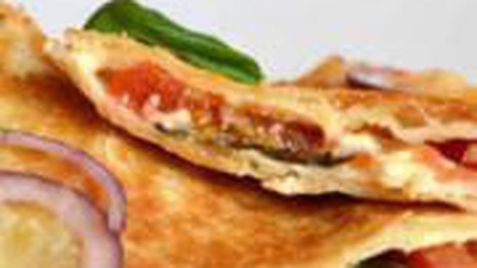 Quesadillas tomate, mozzarella, basilic