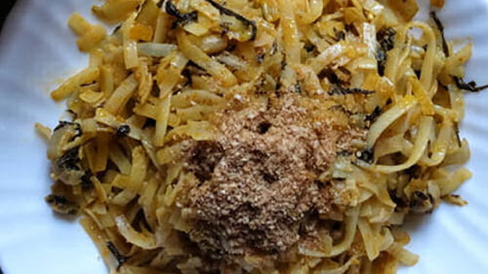 Tagliatelles de riz aux blettes et curry