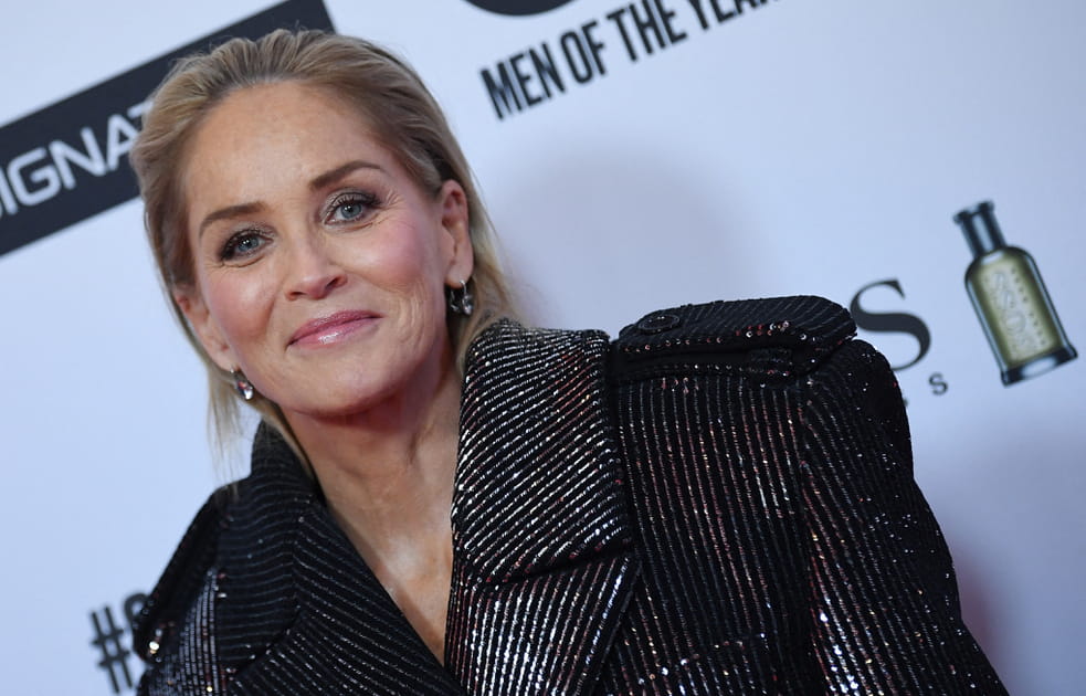 Top&nbsp;: Sharon Stone et son look sublime