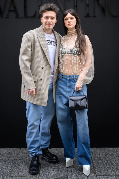 Brooklyn Beckham et Nicola Peltz au d&eacute;fil&eacute; Valentino