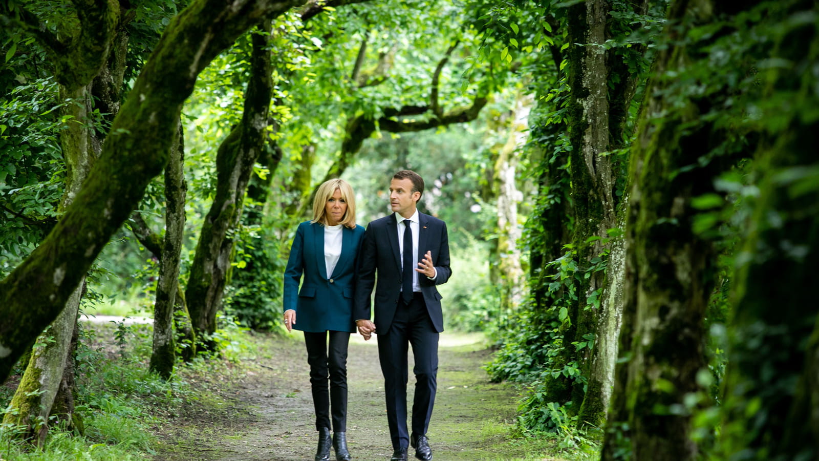 Emmanuel et Brigitte Macron