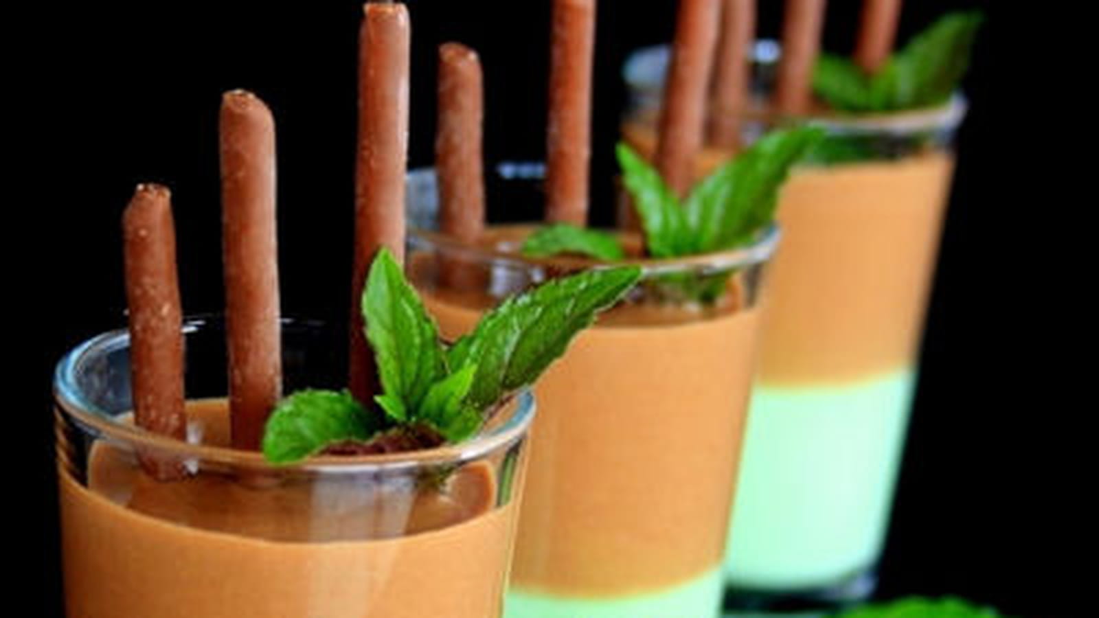 Verrines chocolat / menthe