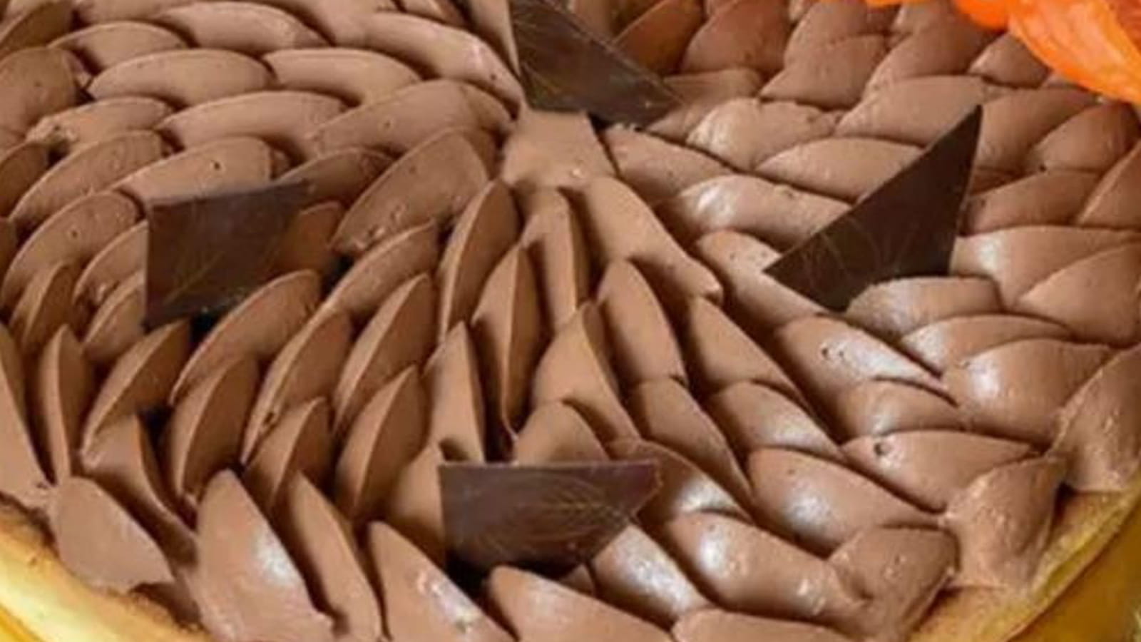 Tarte au café et chocolat noir