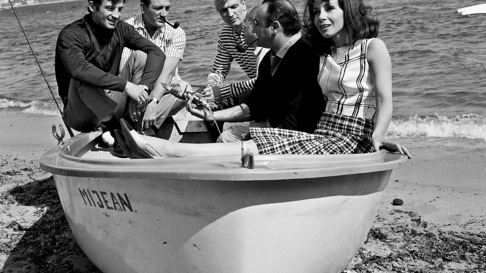 Jean-Paul Belmondo, Andrea Parisy, Lino Ventura, Michel Audiard, Henri Verneuil et Reginald Kerna