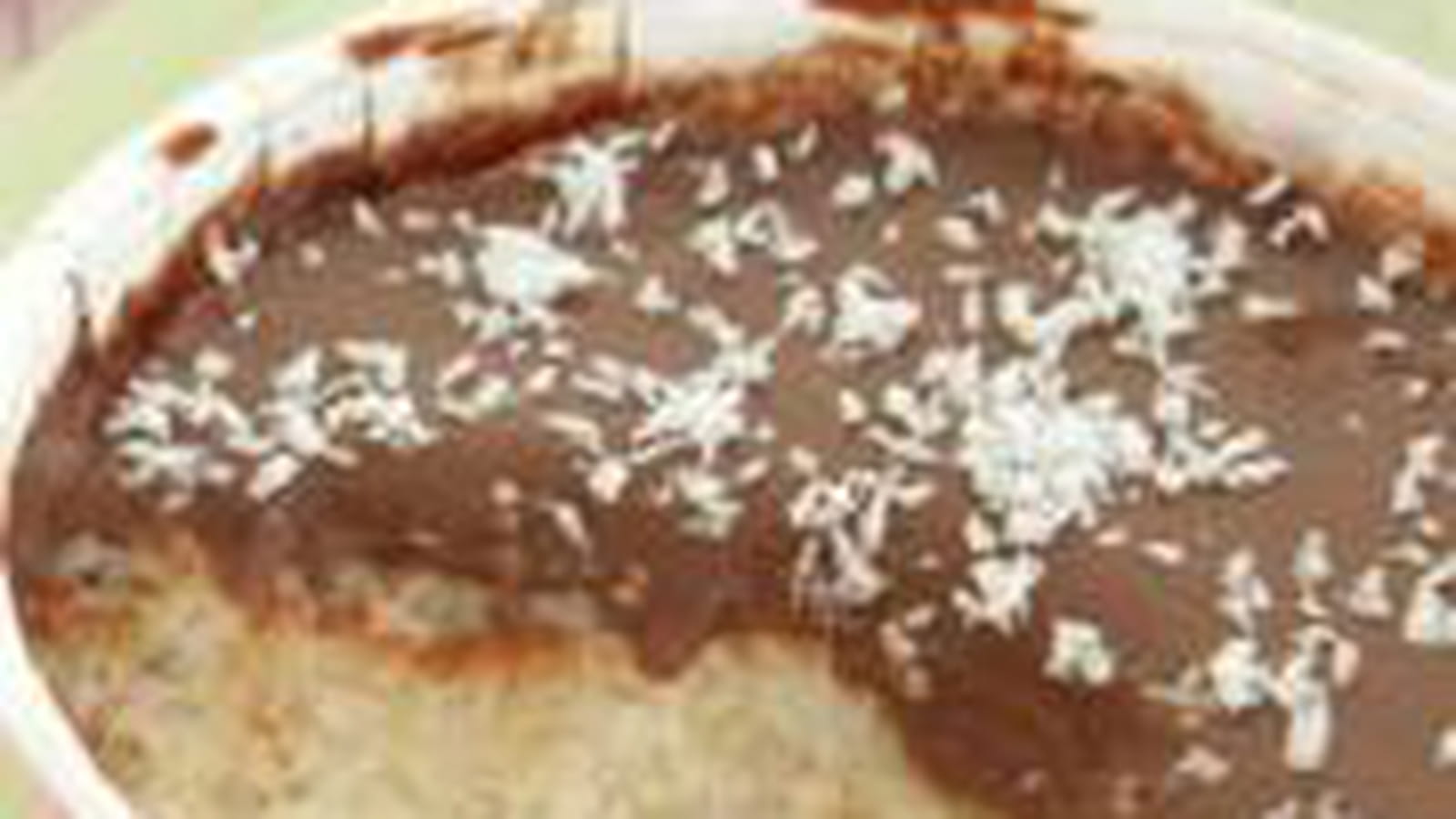 Gâteau bounty, sans sucre sans beurre