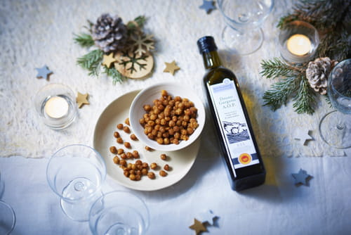 Pois chiches croquants à l'Huile d’olive Dauno Gargano A.O.P par bio Planète