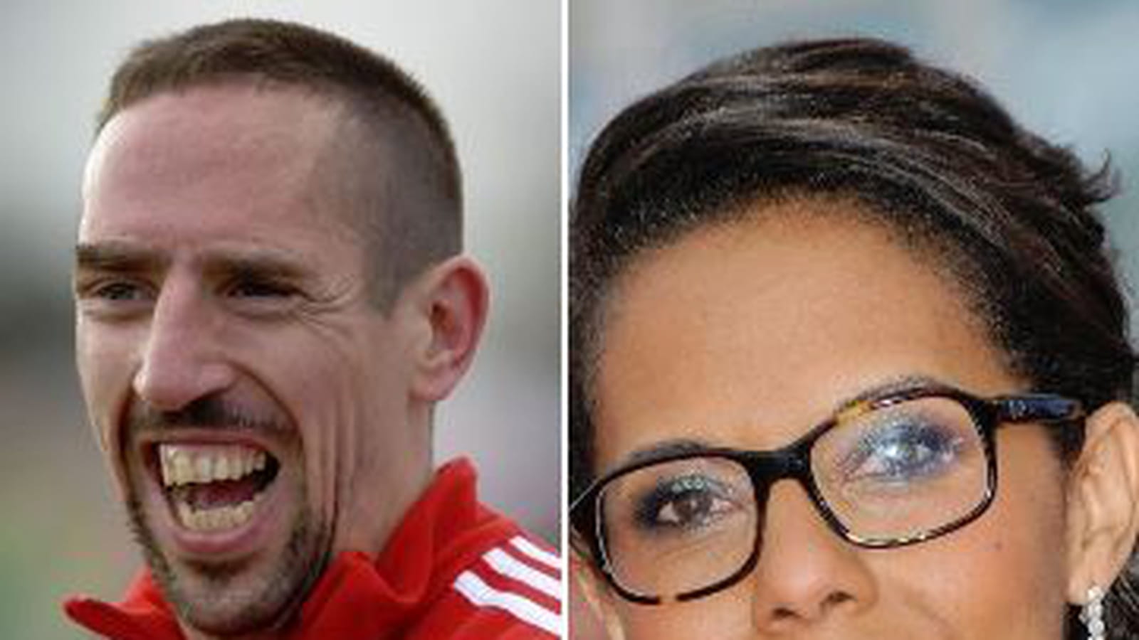 Franck Ribéry et Audrey Pulvar
