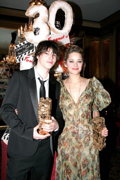 Gaspard Ulliel et Marion Cotillard &agrave; la 30e c&eacute;r&eacute;monie des C&eacute;sar en 2005