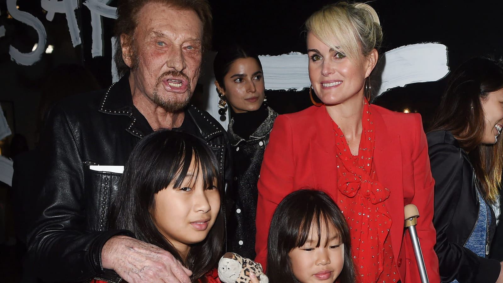 Joy Hallyday en famille