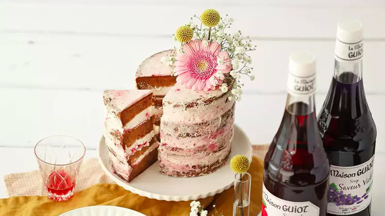 Naked cake au sirop de fruits