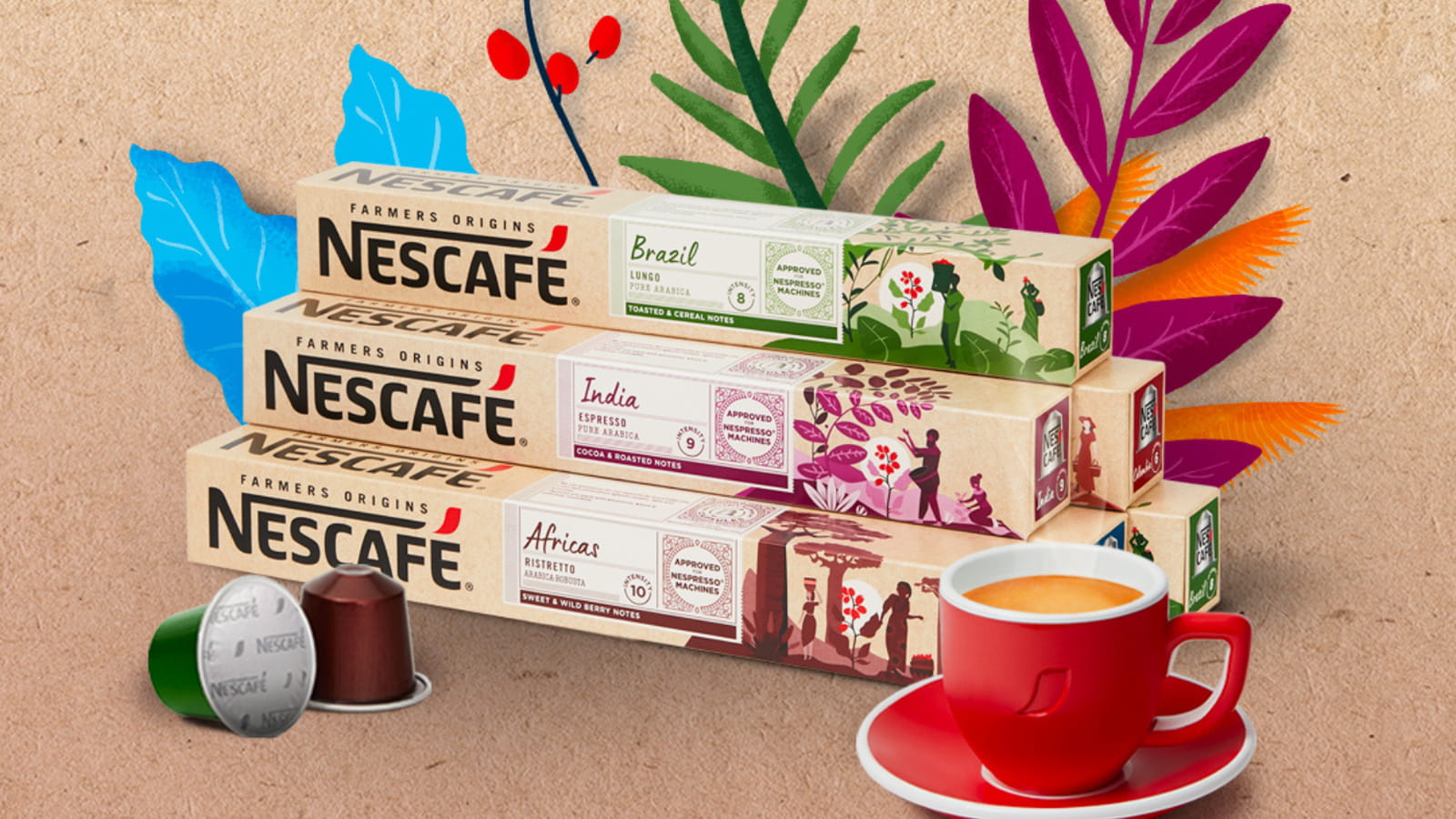 La gamme Farmers Origins de Nescafé