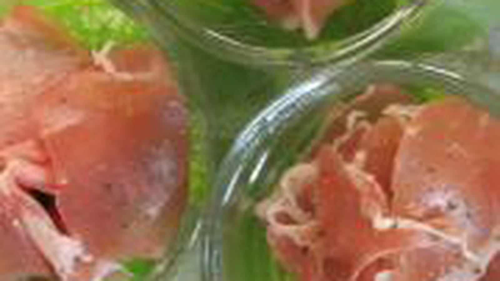 Verrines petits pois wasabi