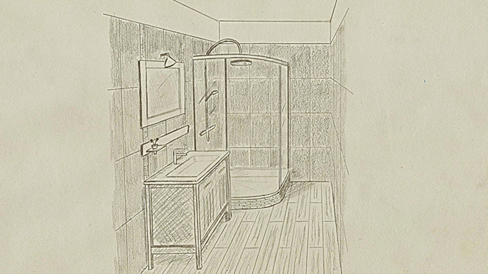 Croquis de la salle de bains