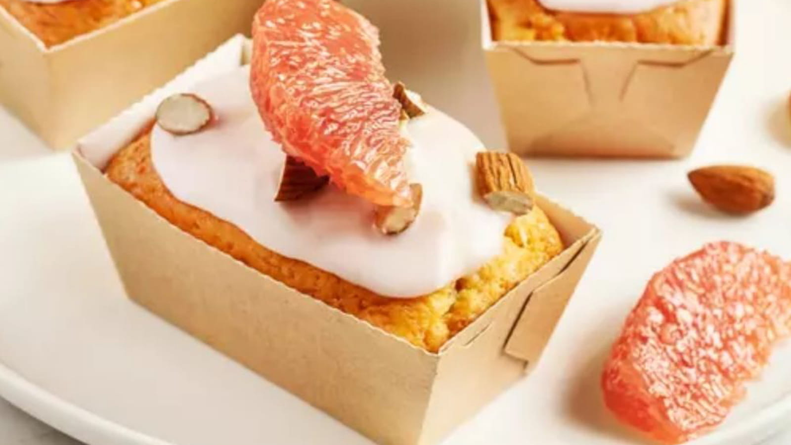 Mini cakes au pamplemousse de Floride