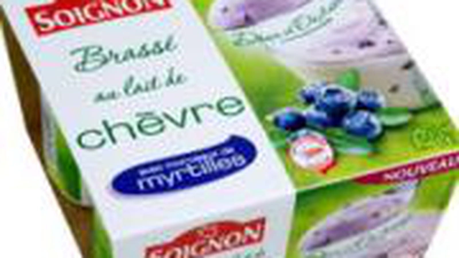 Yaourt brassé au lait de chèvre et myrtilles de Soignon