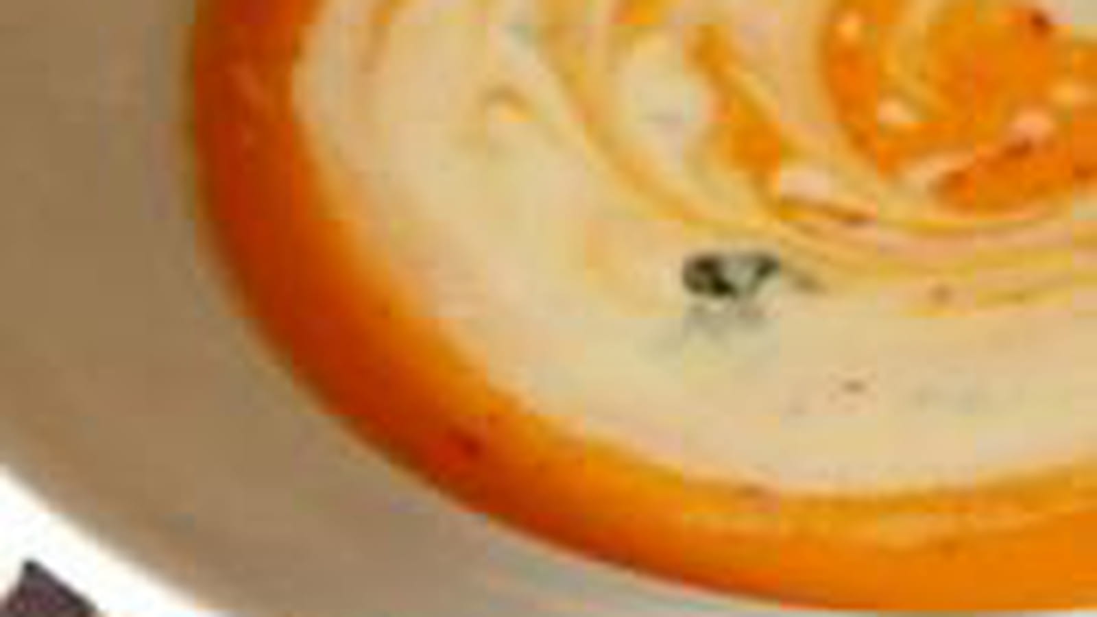 Soupe de courge, roquefort