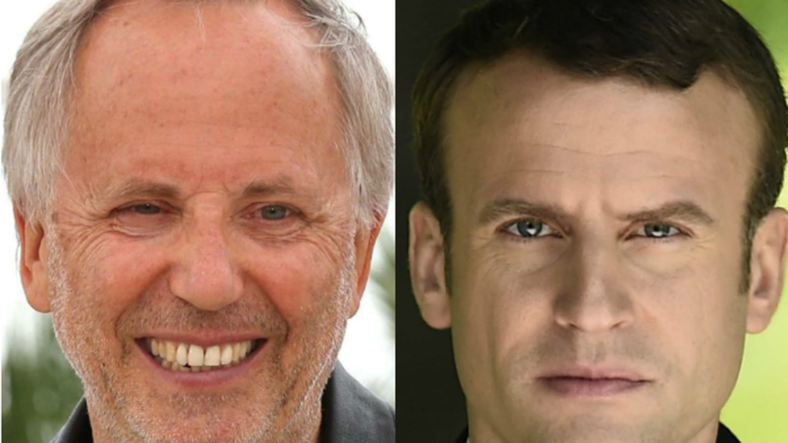 Fabrice Luchini et Emmanuel Macron