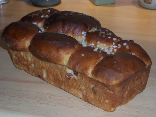 Pain brioché aux raisins