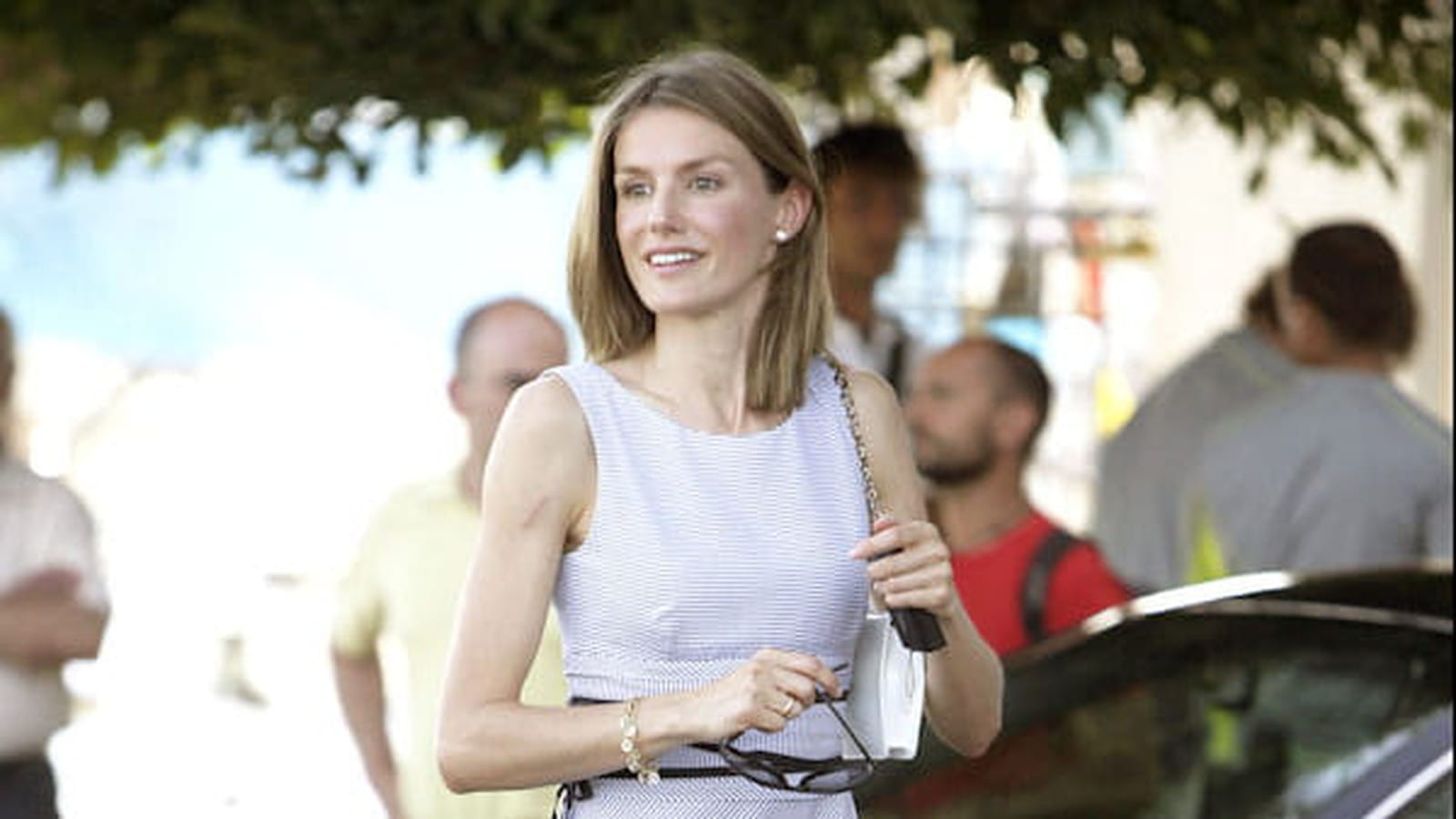 Letizia d'Espagne le 30 juillet 2008