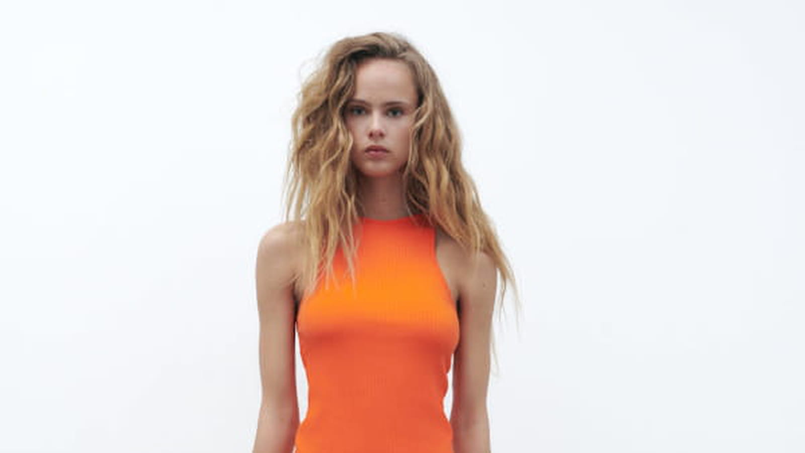 Robe orange Zara 