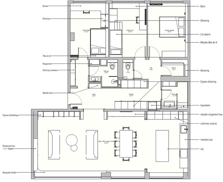 Le plan apr&egrave;s travaux