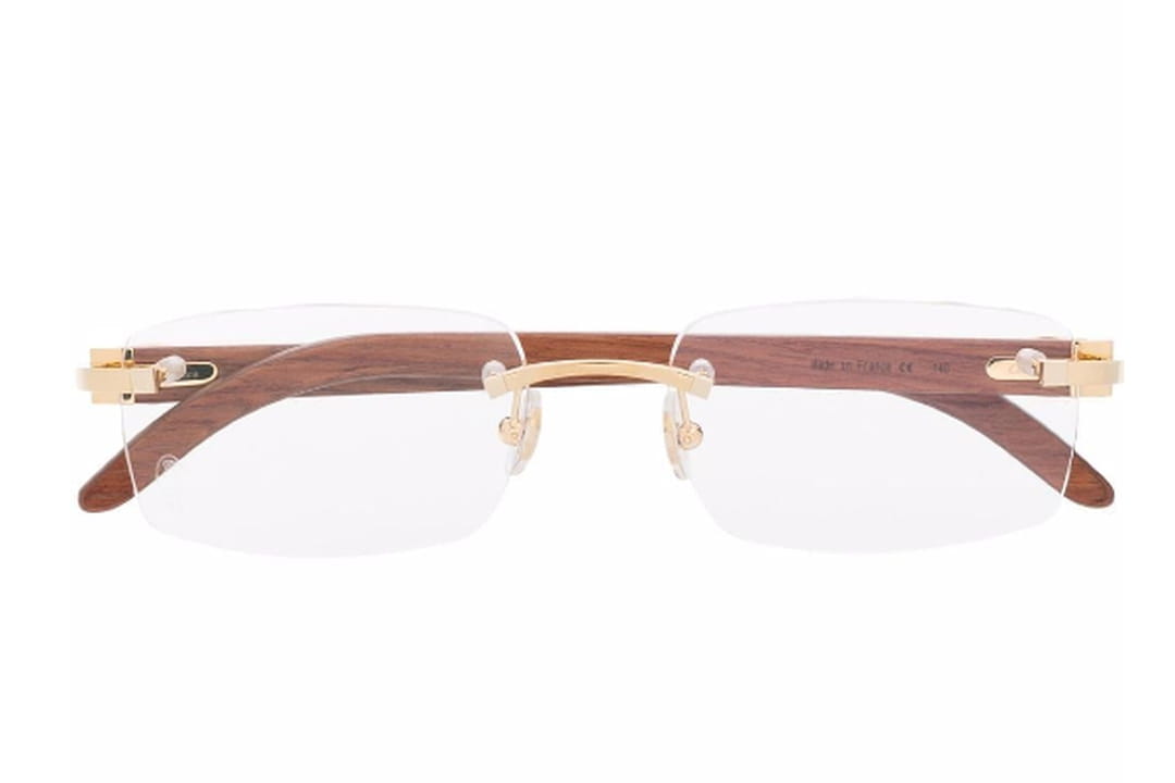 Lunettes Vintage PASS P075 - Monture Argent/noir - Sans Branches - Neuf Sans étiquette