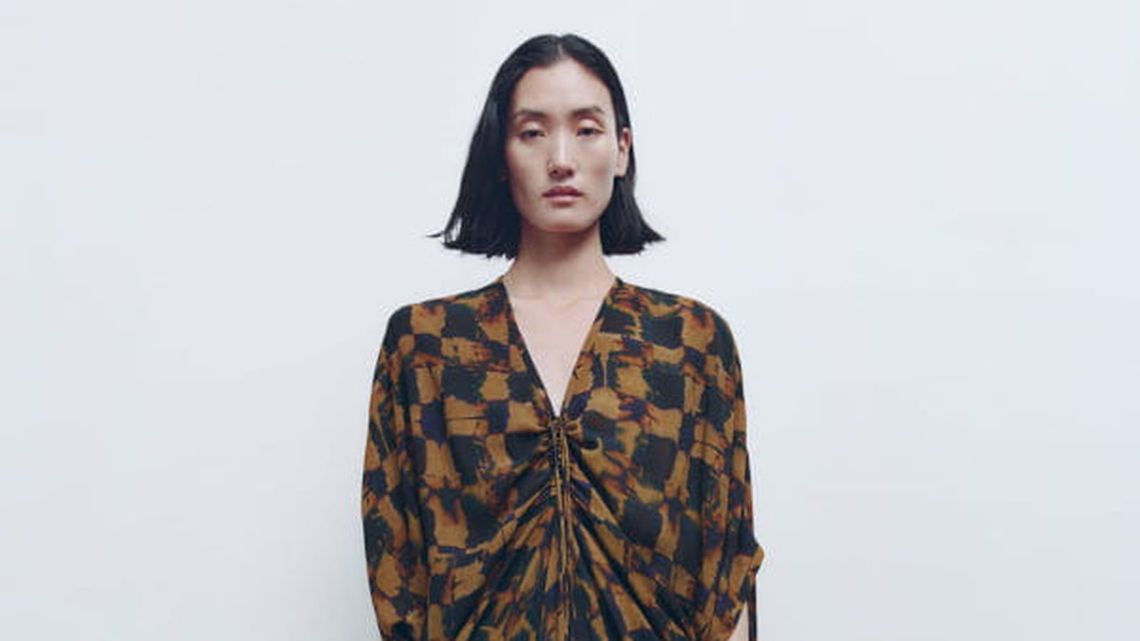 Robe froncée Zara 