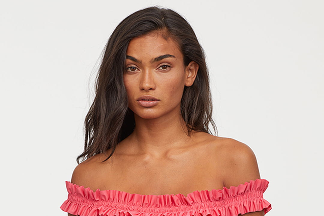 Maillot de bain une pièce rose de H&M