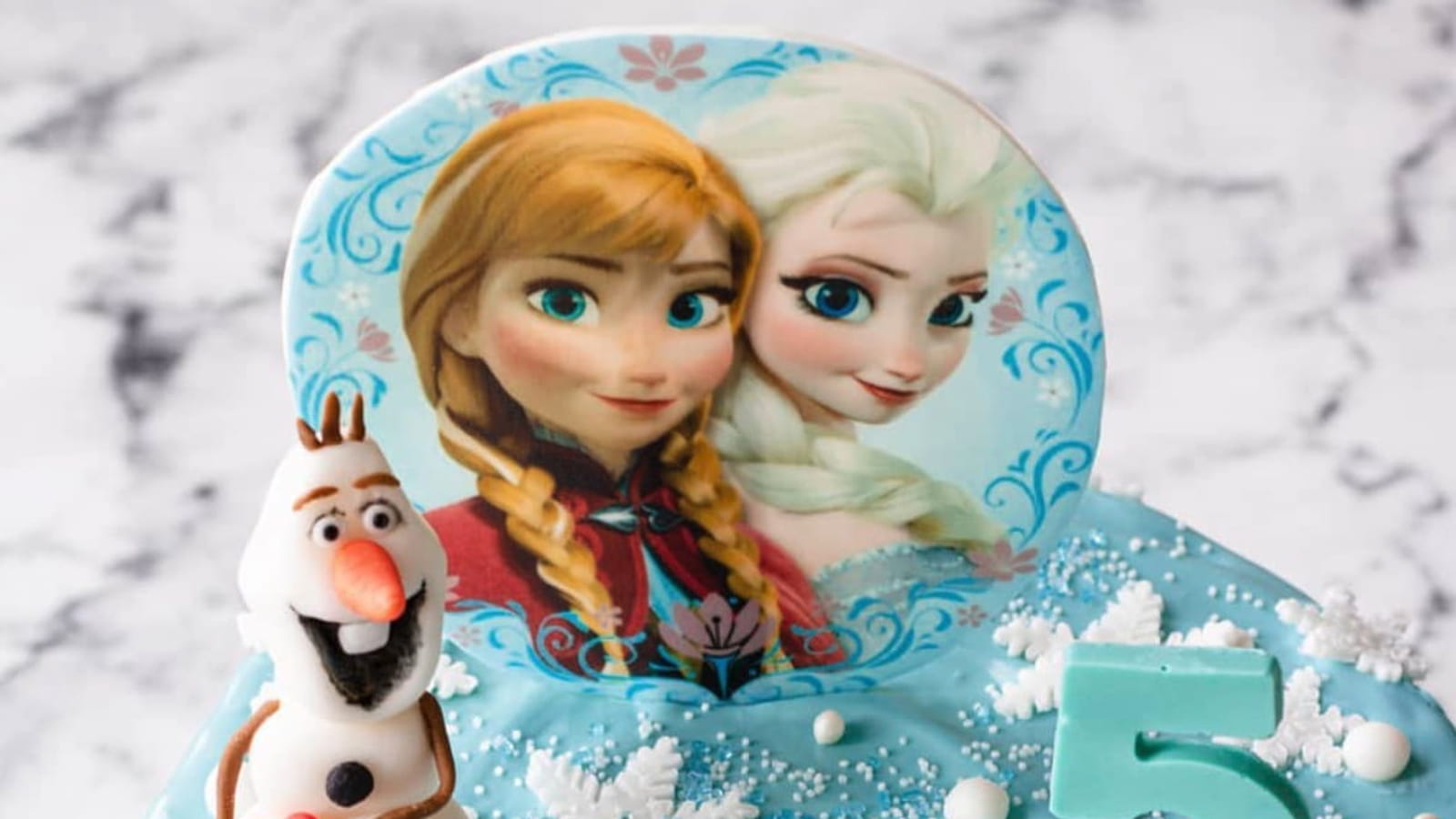 Gâteau La Reine des Neiges