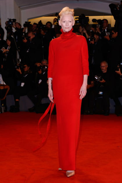 Tilda Swinton &agrave; l'avant-premi&egrave;re du film Suspiria
